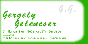 gergely gelencser business card